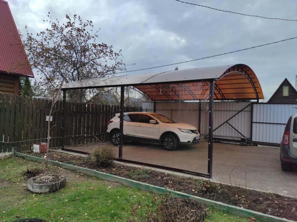 Прозрачные шторы ПВХ для навеса под автомобиль в Семилуках